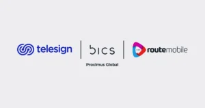 Telesign, Bics, and Route Mobile Logos