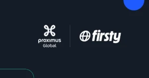 Proximus Global and Firsty logo lockup