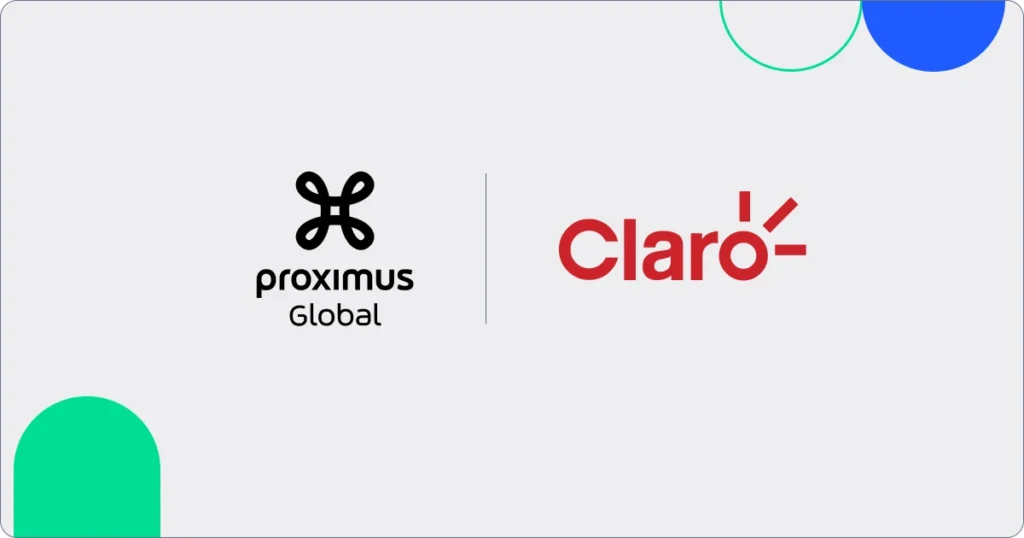 Proximus Global and Claro Logo lockup
