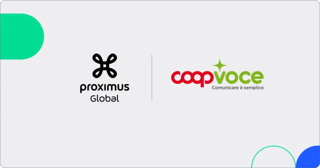 Proximus Global and CoopVoce logo lockup