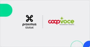 Proximus Global and CoopVoce logo lockup
