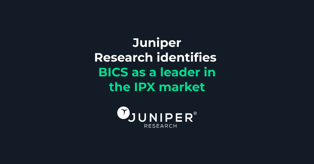 Juniper Research identifies BICS as a leader in the IPX market